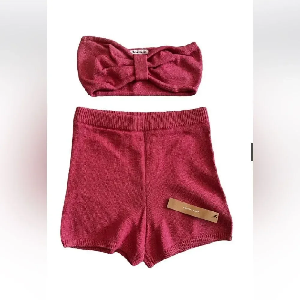 BRAND NEW WITH TAGS REFORMATION MATCHING TOP AND SHORTS SET
